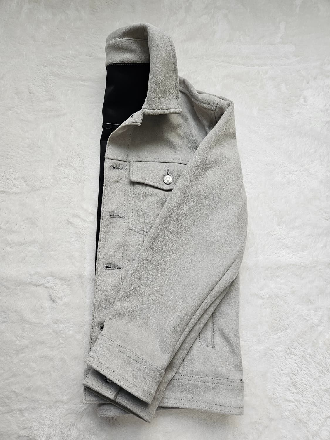 원더플레이스(더블유스텐다드) 스웨이드 트러커 자켓 상품이미지4