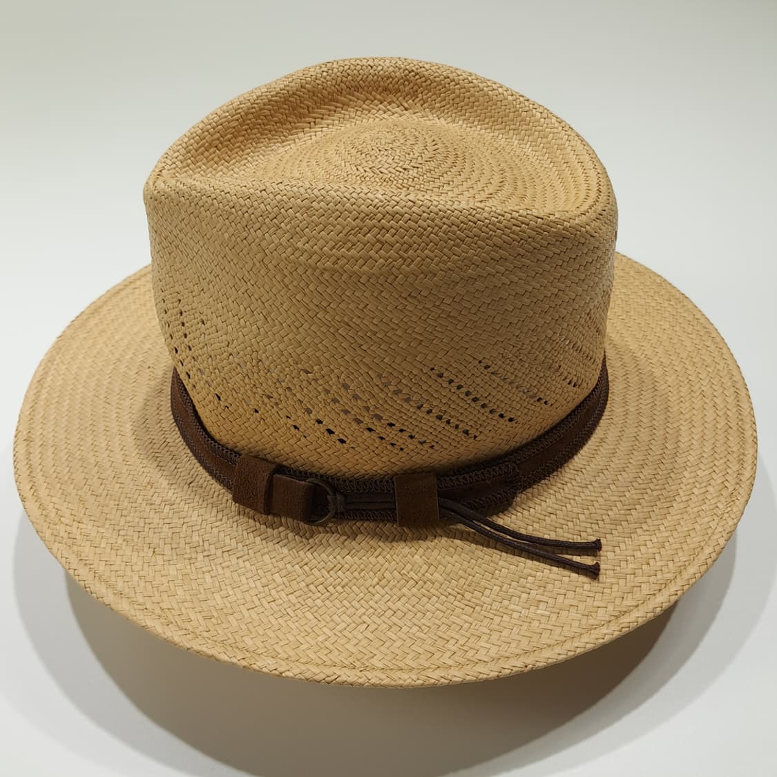 CL820 빈티밀라 독일판 파나마 스트랩 베이지 페도라 모자 상품이미지4