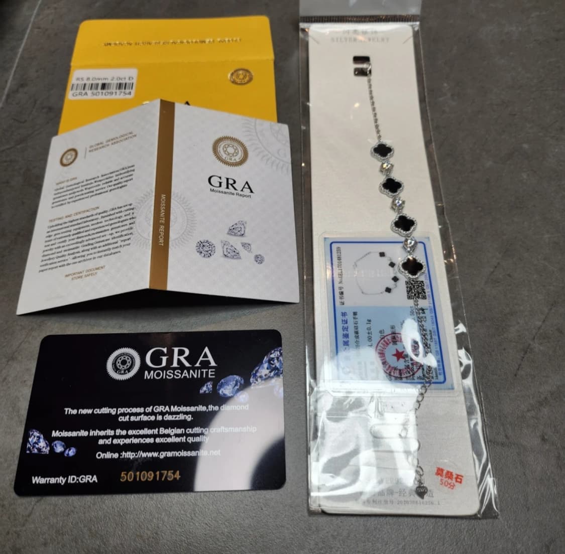 《GRA 모이사나이트 클로버 (실버925) 상품이미지1