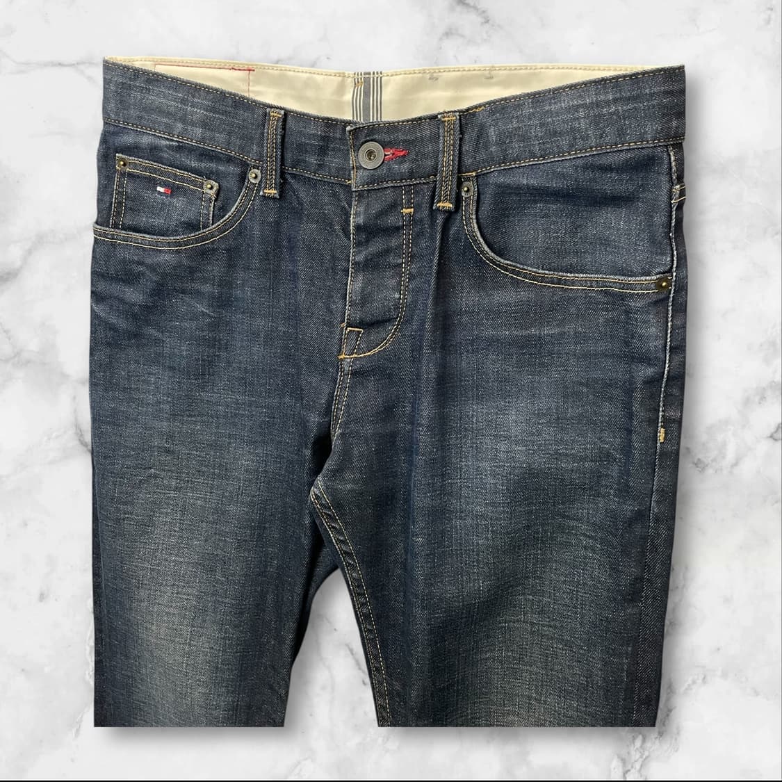 (32) 타미힐피거 진청 스키니핏 워싱 데님 팬츠 상품이미지3