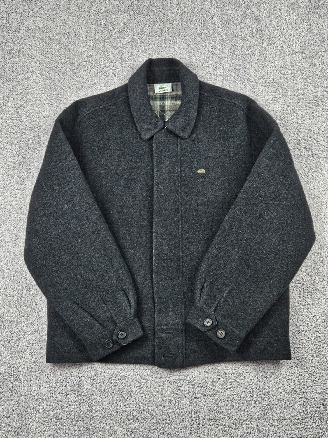 90's 라코스테 울 플란넬 블루종 자켓 ( 100 ) / 10115 상품이미지2