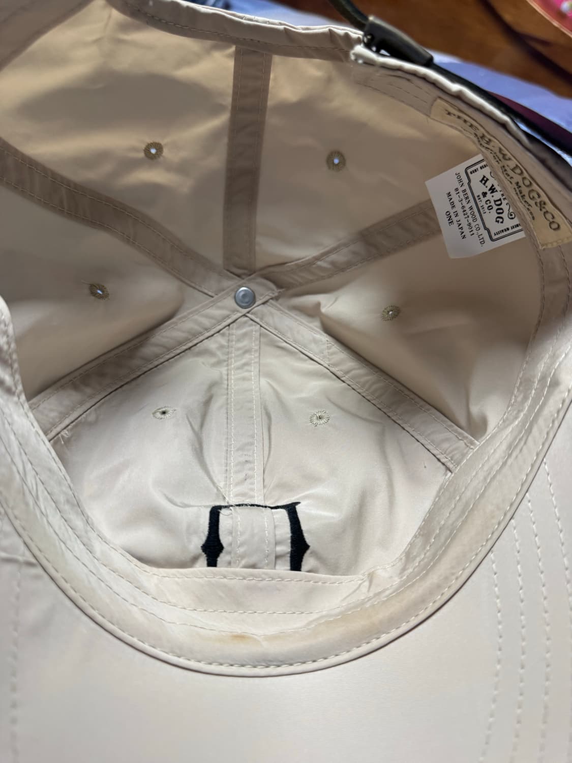 도그앤코 나일론 유니온캡 베이지 판매합니다 상품이미지3