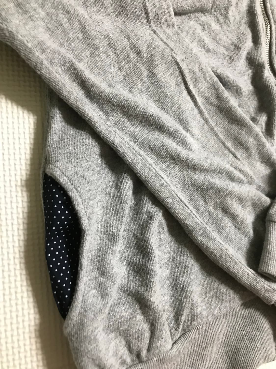 빈티지 땡땡이 후드집업 상품이미지6