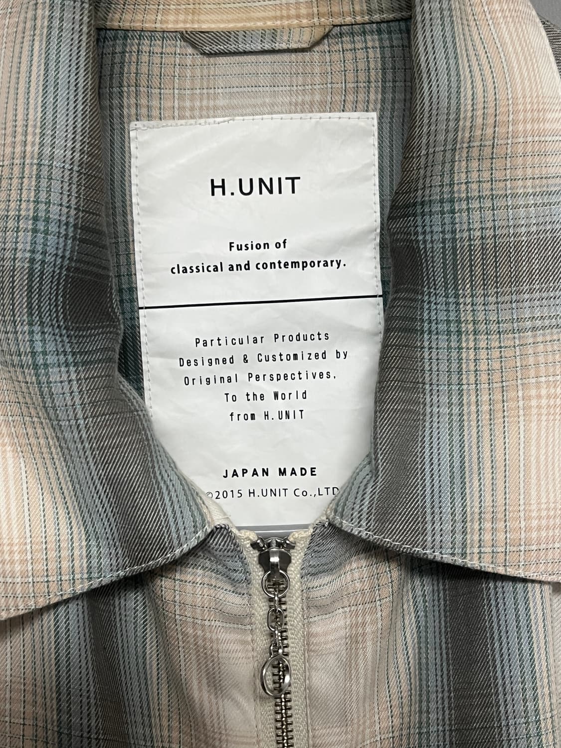 H.unit 옴브레 레이온 셔츠 집업  상품이미지2