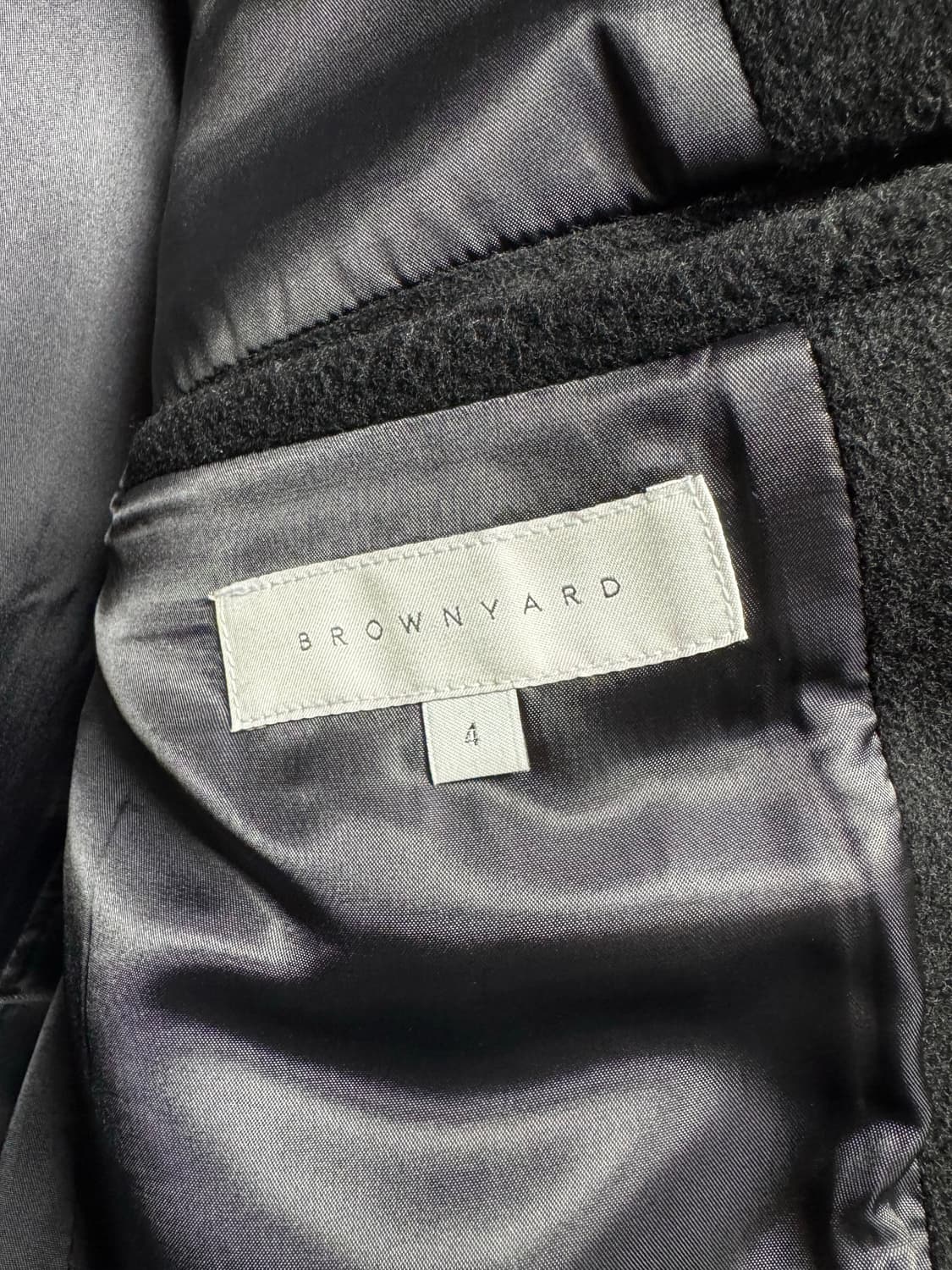 브라운야드 더블 브레스티드 코트 23fw 블랙 4 상품이미지3