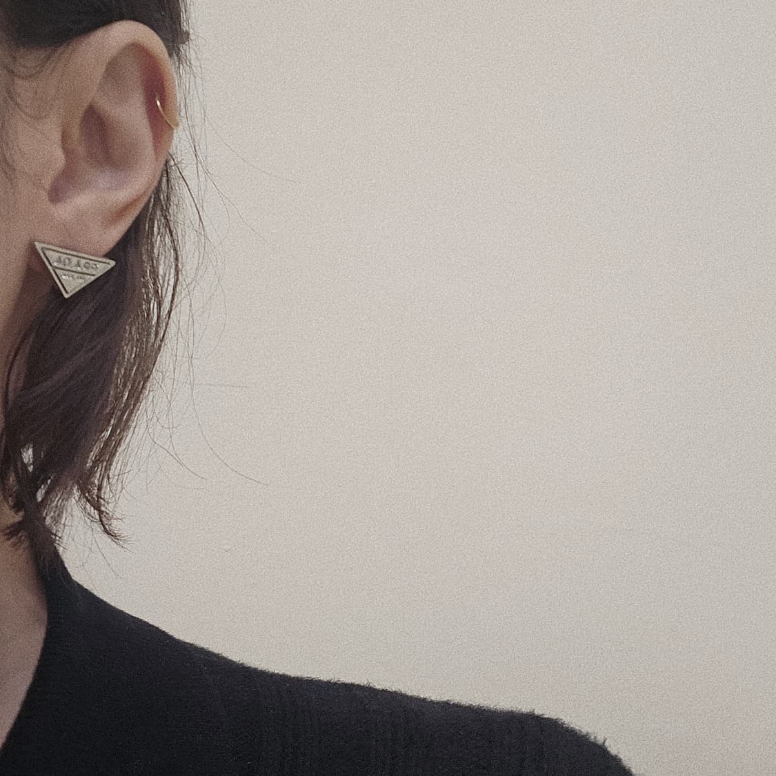 925실버 프라다 빈티지 업사이클링 귀걸이 상품이미지2