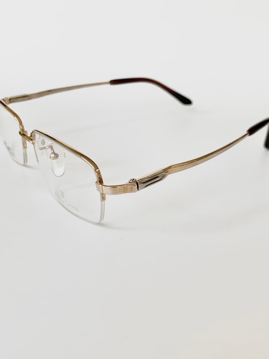 [픽키-578] 골드 반무테 남녀공용  안경테 상품이미지5