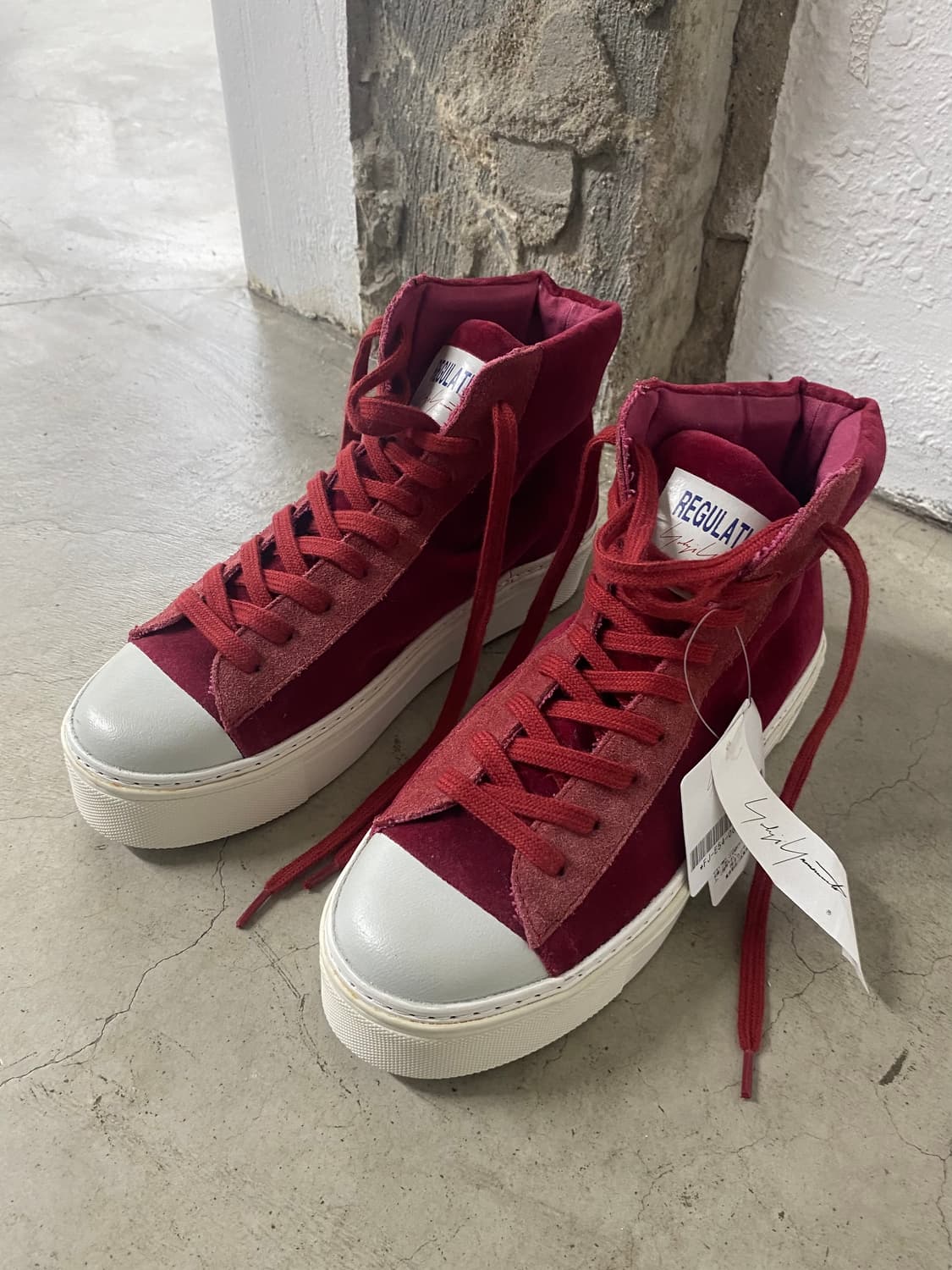 요지 야마모토 레귤레이션 플랫폼 하이탑 상품이미지1