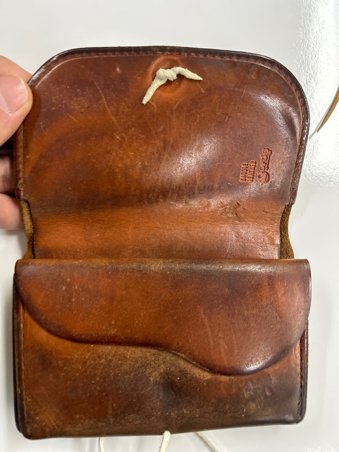 GOROS 올드고로스 CG-14콘초 새들레더 중지갑 상품이미지4