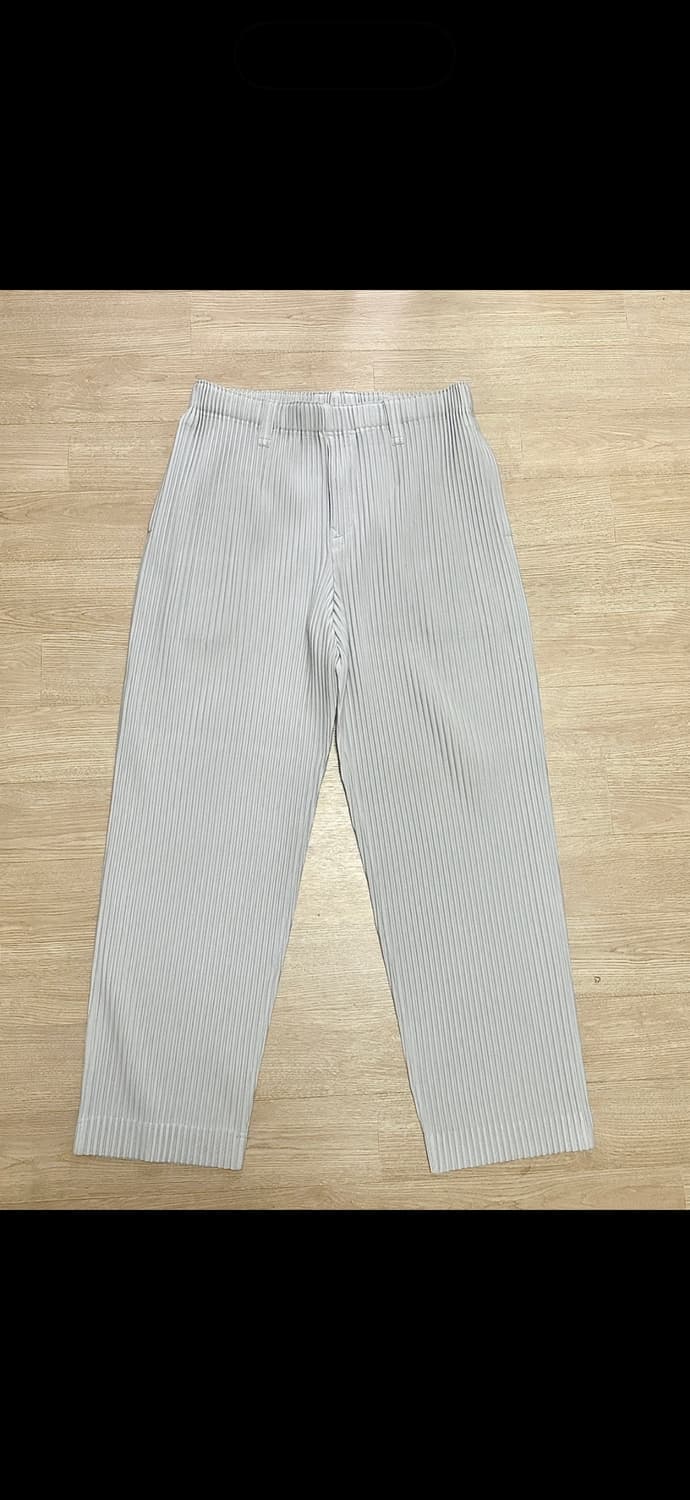 옴므플리세 베이직스트레이트팬츠 그레이 3사이즈 상품이미지1