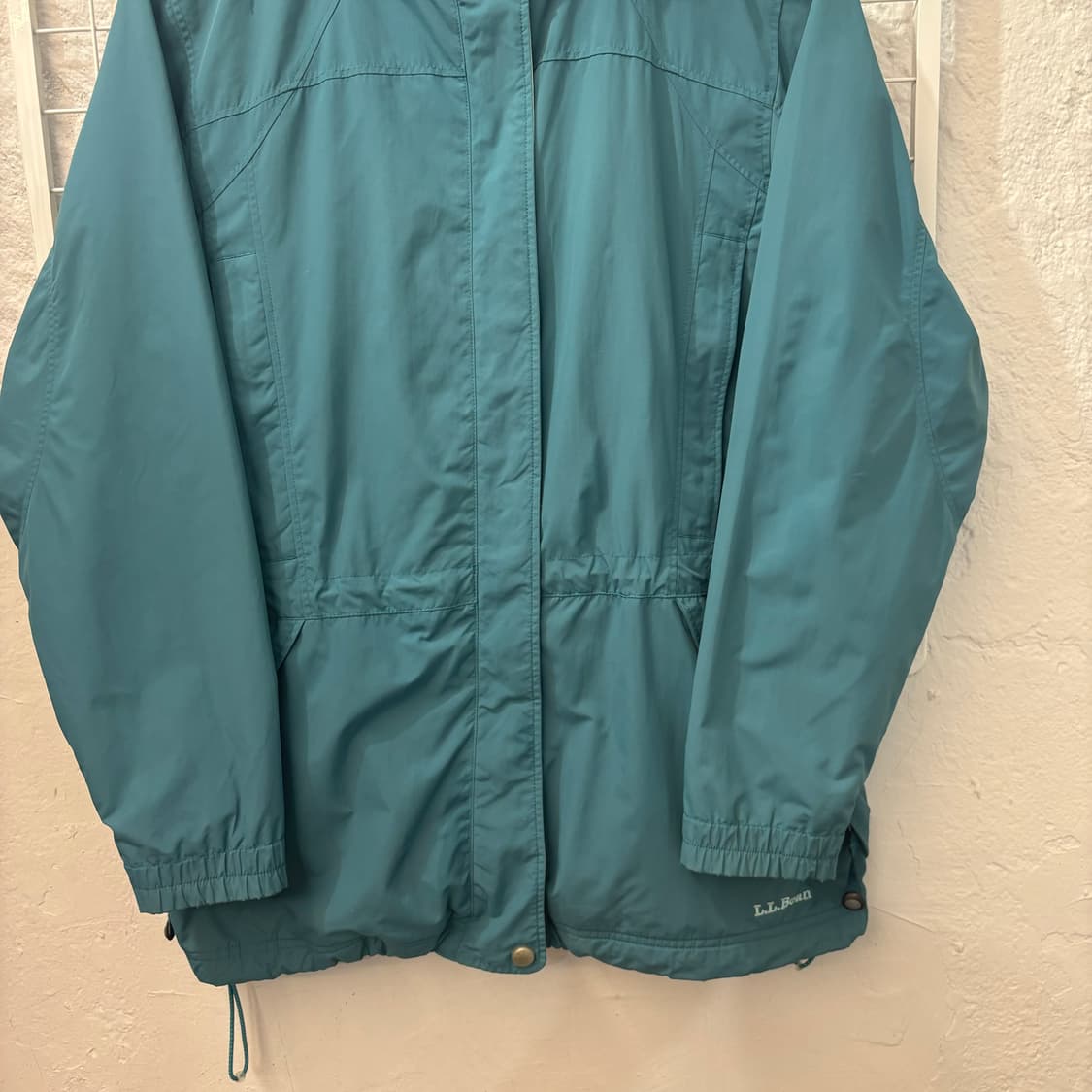 90s LL Bean 엘엘빈 빈티지 청록 에메랄드 바람막이 자켓 M 상품이미지4