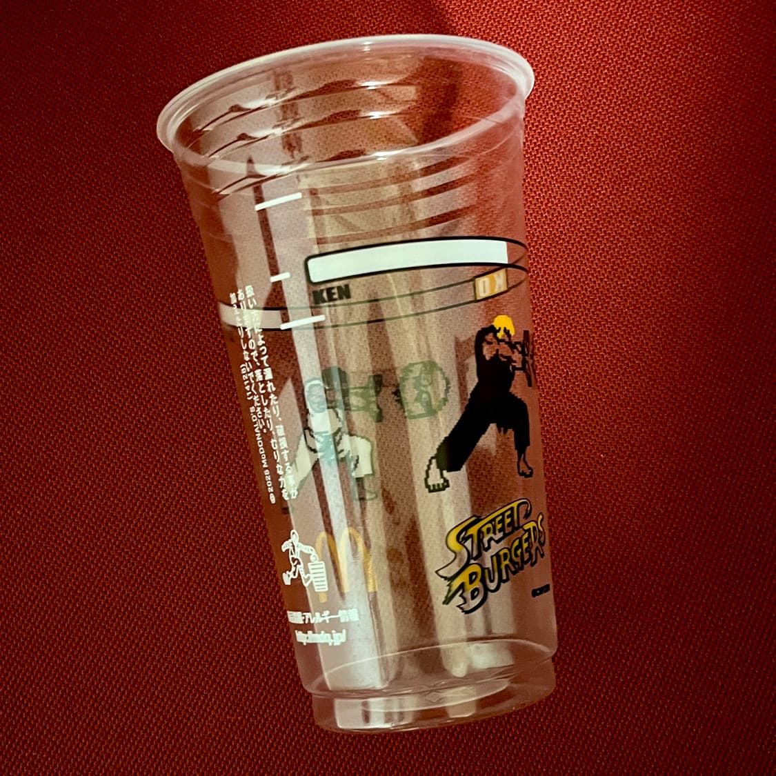 일본 맥도날드 x 스트리트파이터 콜라보 한정 음료컵 상품이미지1