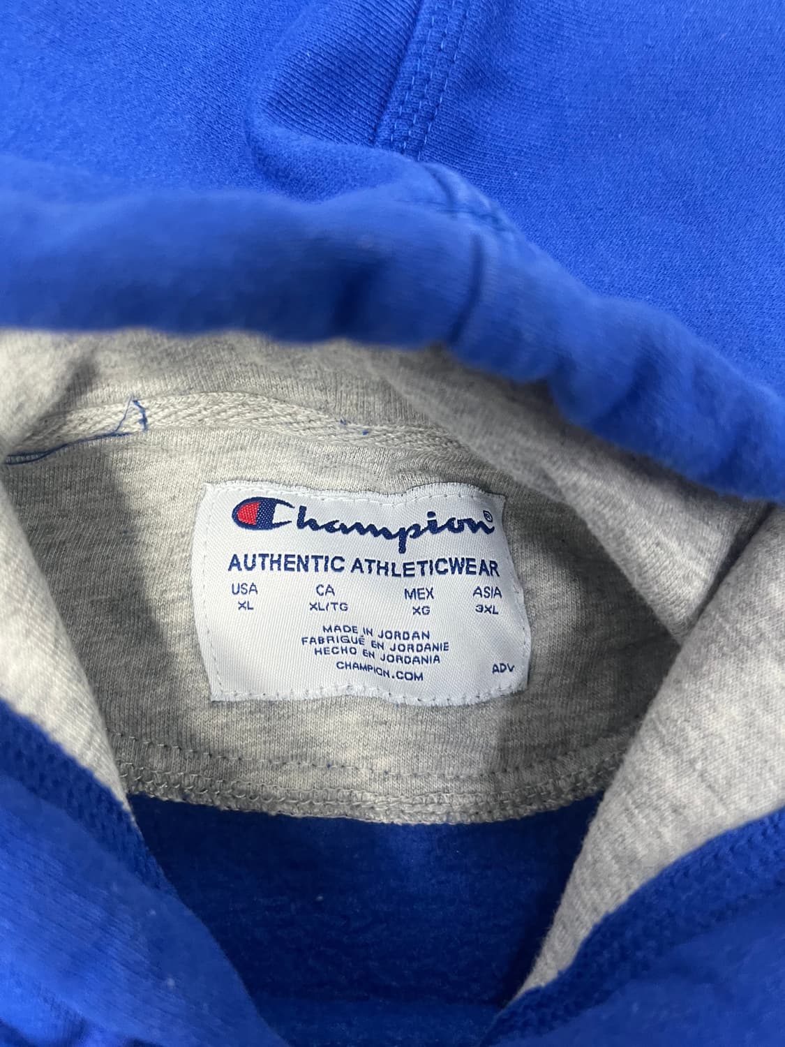 챔피온 블루 후드티 상품이미지4