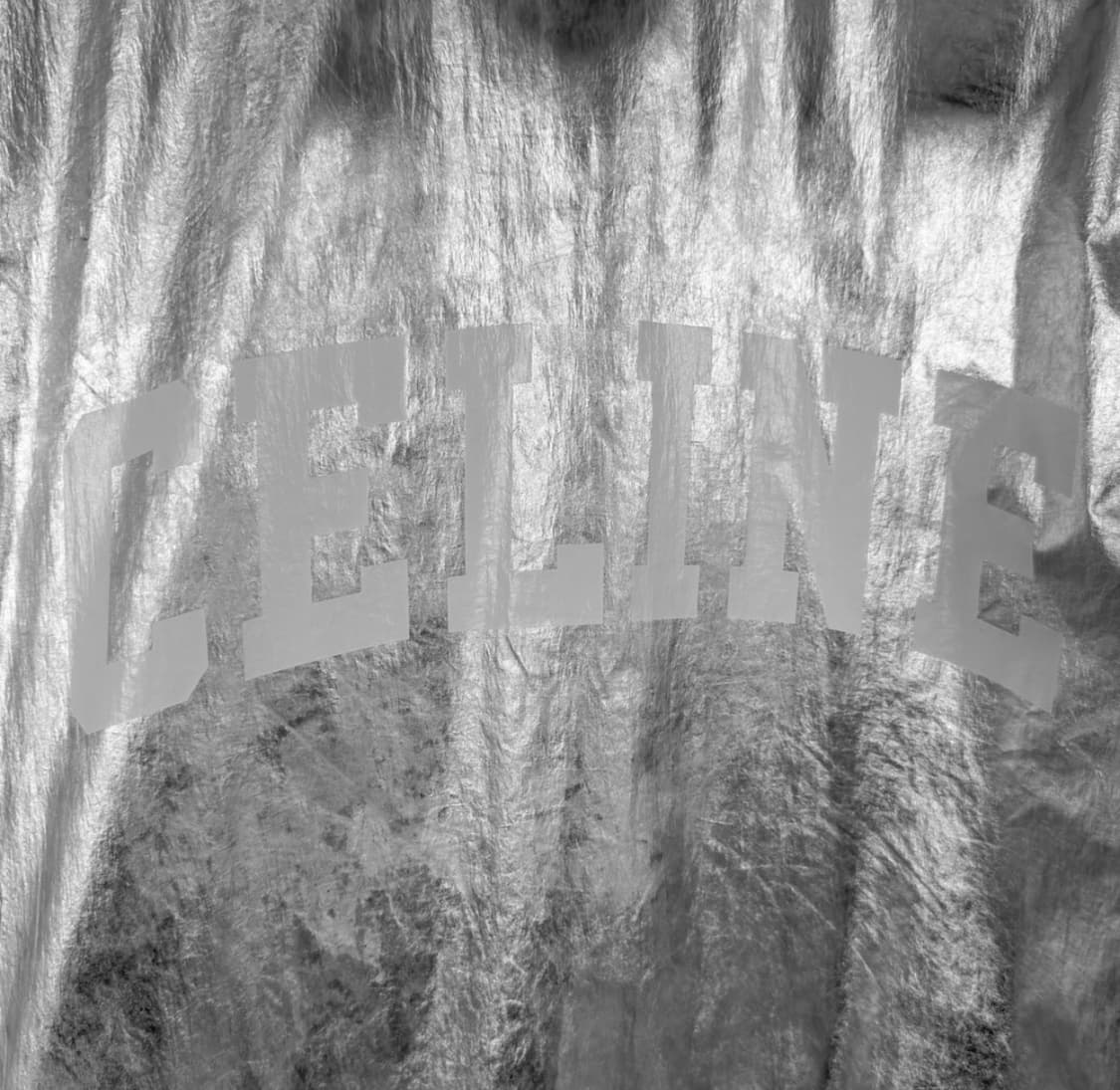 [34] 셀린느 여성 나일론 크롭 스케이터 후드 집업 봄버 자켓 실버 상품이미지5