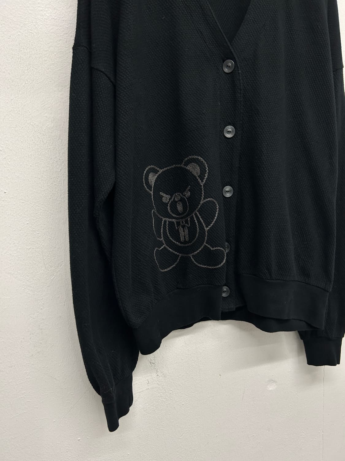 HYSTERIC GLAMOUR 히스테릭 글래머 곰돌이 블랙 가디건 상품이미지3