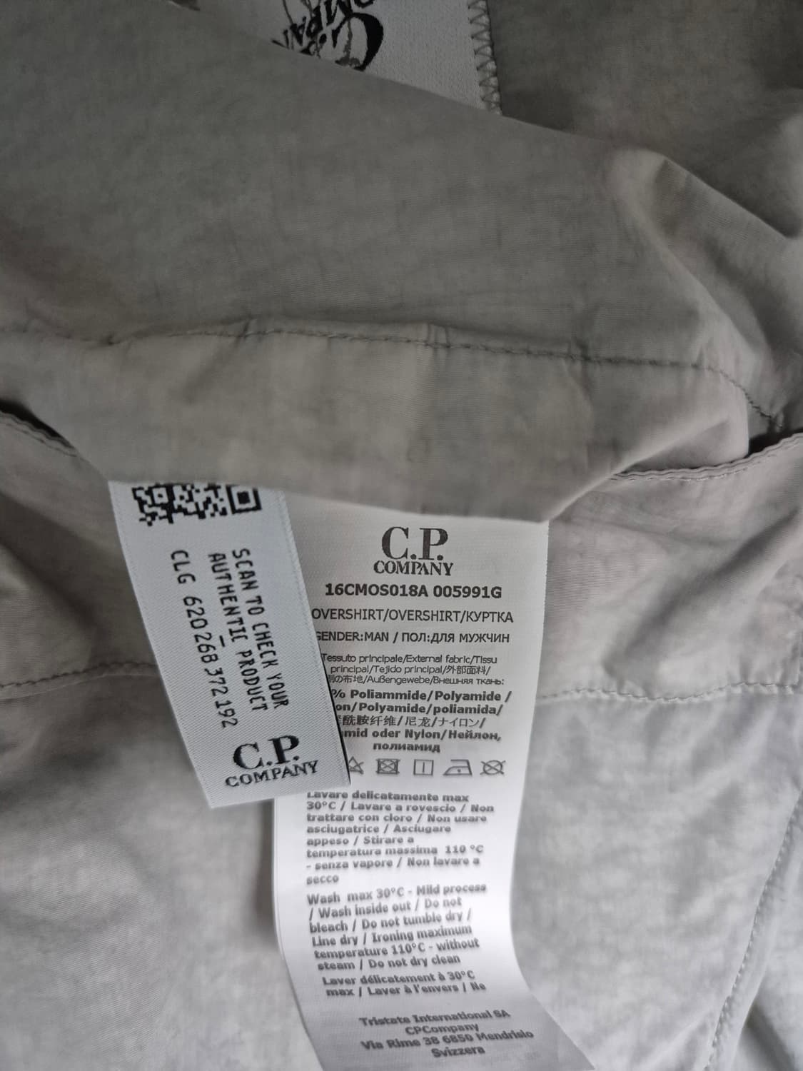 24 CP 컴퍼니 고글 자켓 드리즐(그레이) 나일론 자켓 XL(105) 상품이미지4