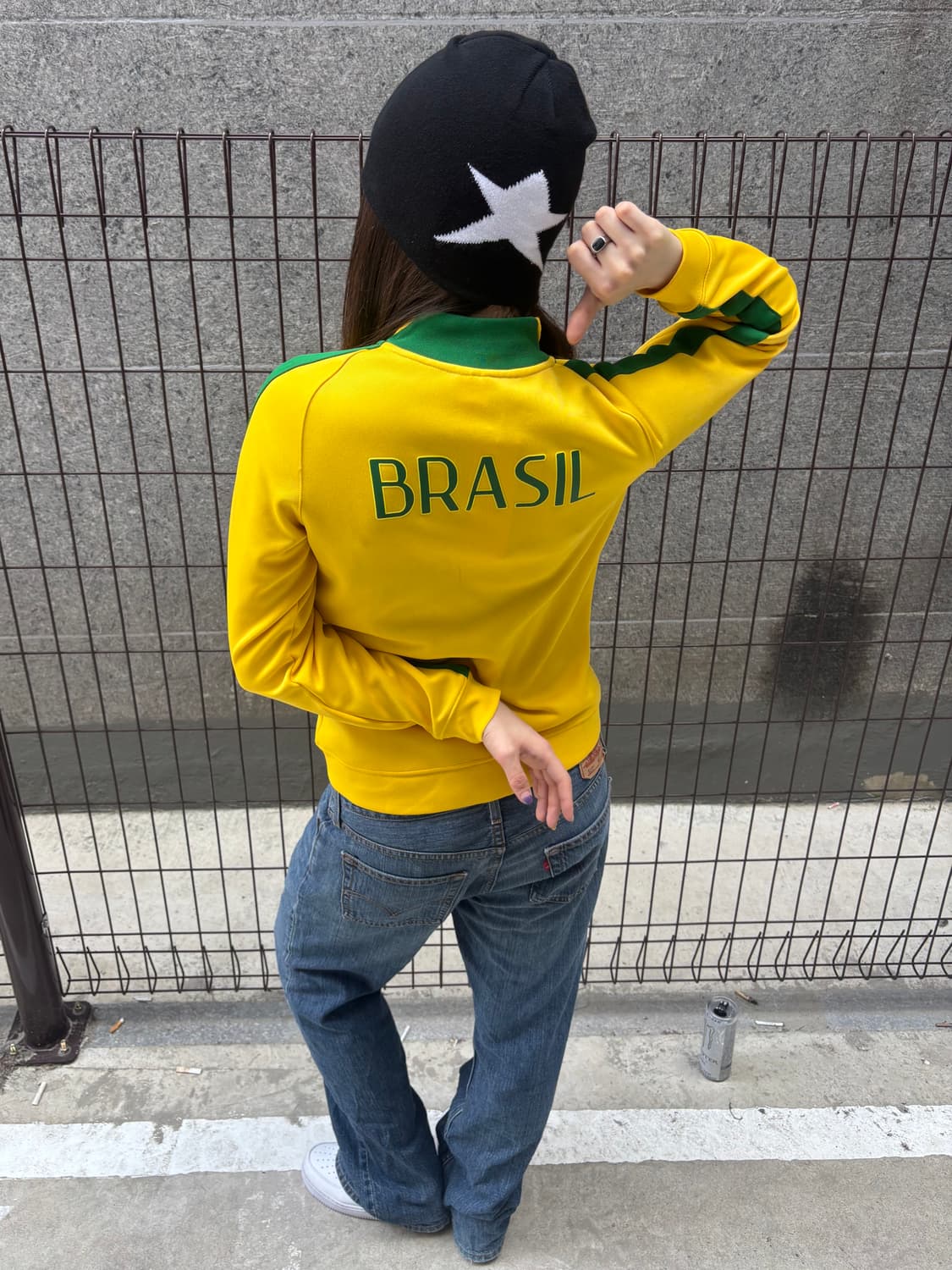 나이키 브라질 옐로우 져지 집업 트랙탑 상품이미지1