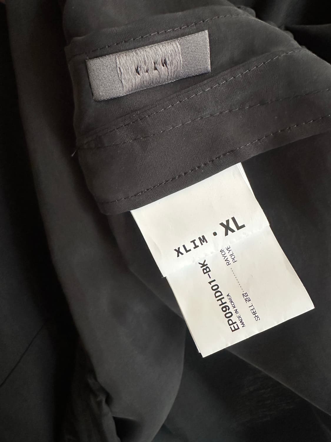 XLIM ep9 01 후디 블랙 XL 상품이미지4