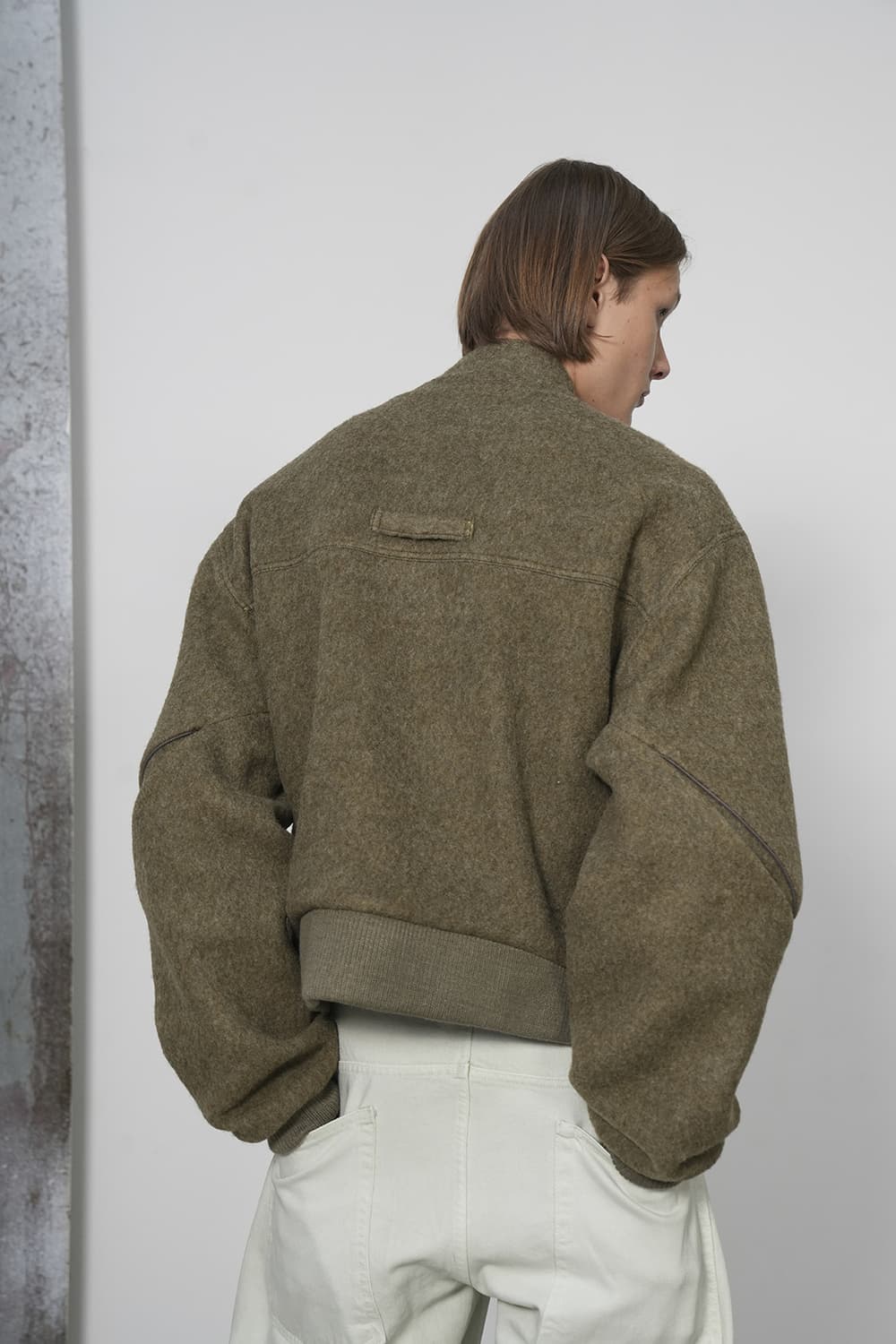 yiyae 오블리크 봄버 자켓 L 상품이미지4