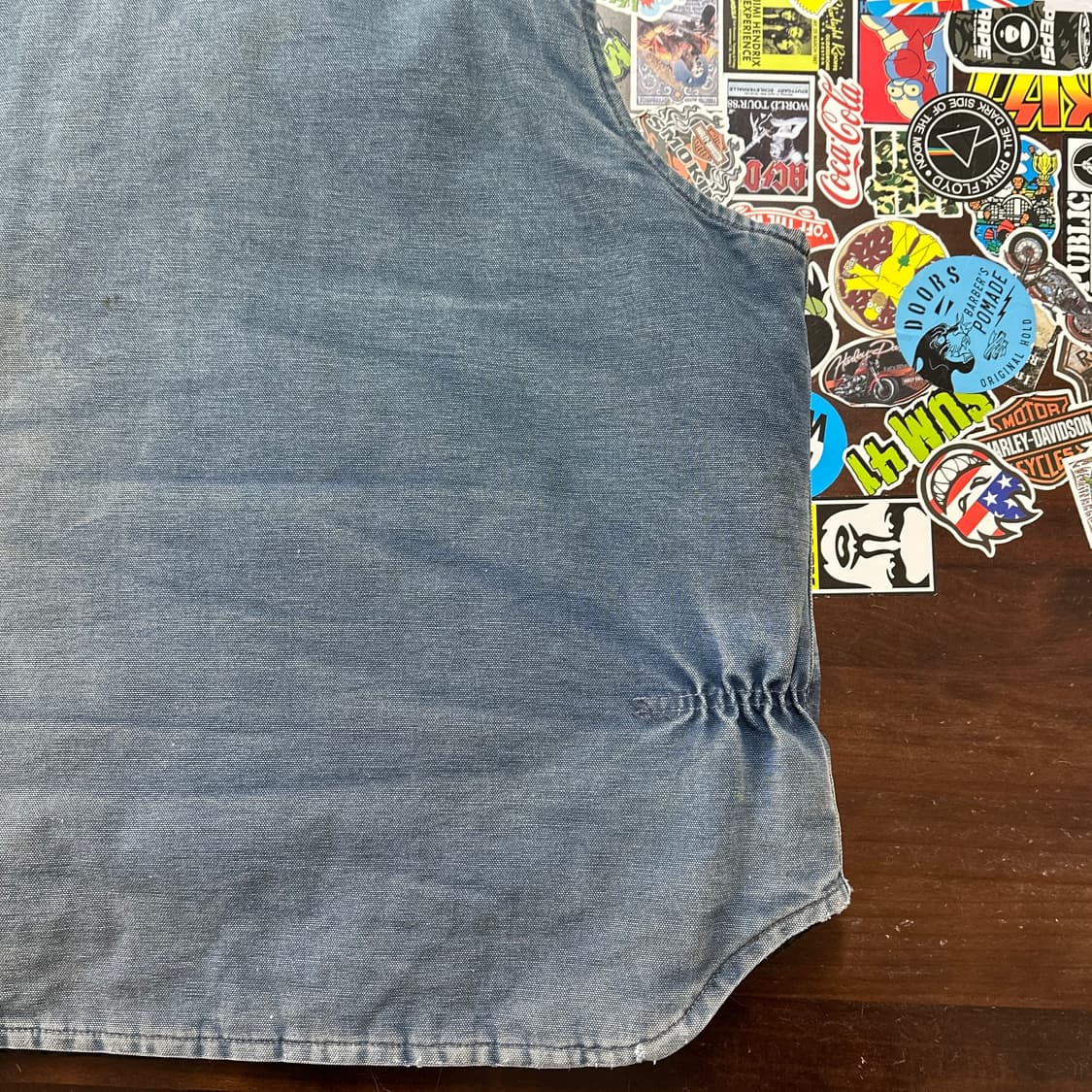 90s USA 칼하트 V01-NVY 워크 베스트 XXL 상품이미지8