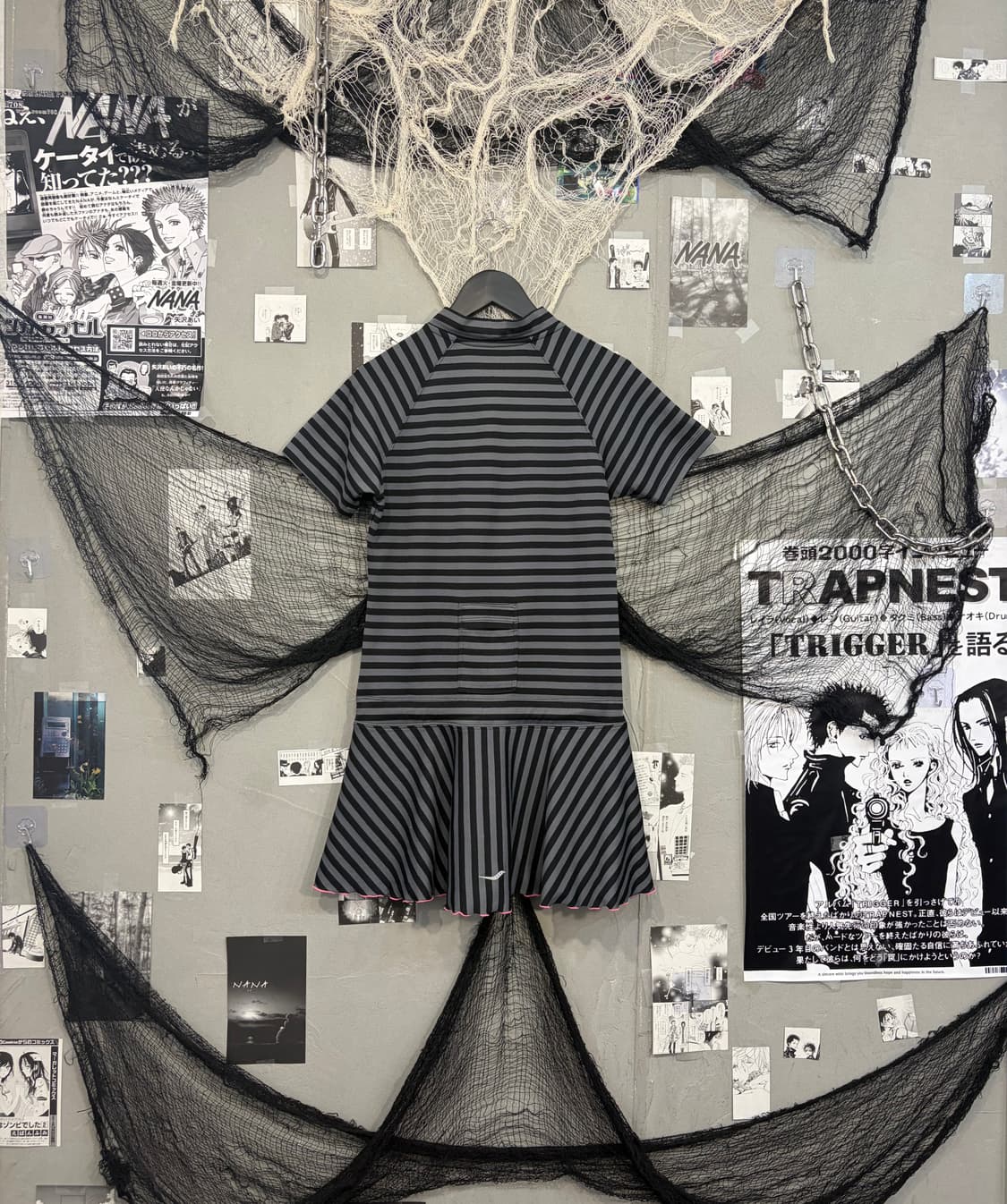 00‘s Onegyaru Stripe mini one-piece 상품이미지4