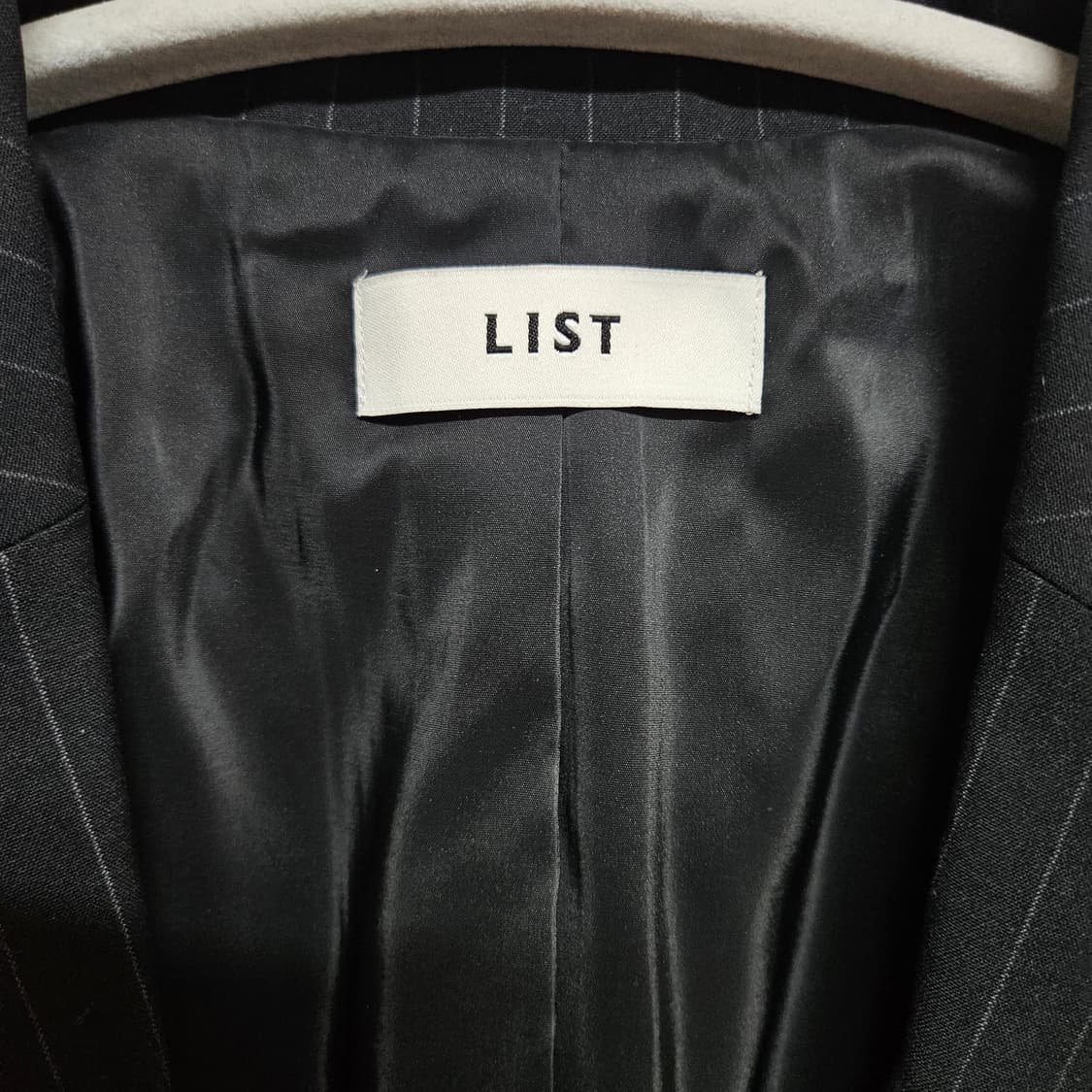 List 리스트 원버튼/팬츠 스트라이프 정장 셋업 77 상품이미지4