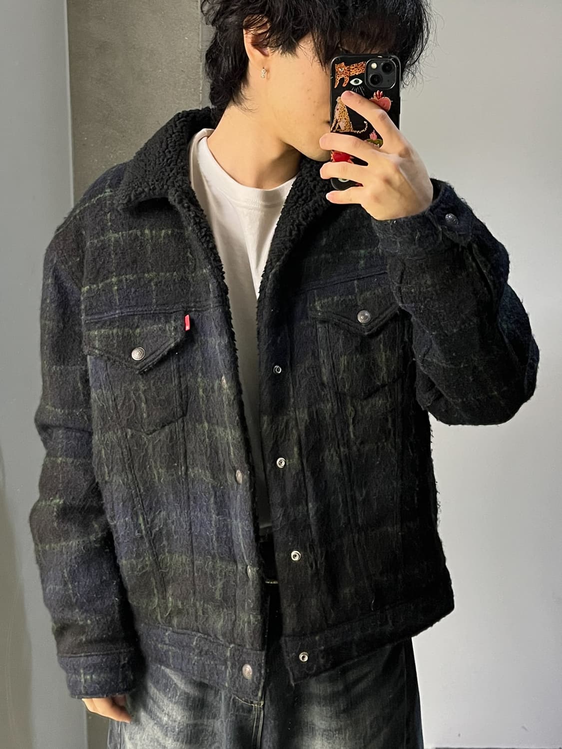 리바이스 LVC 쉐르파 체크 트러커 자켓 상품이미지2