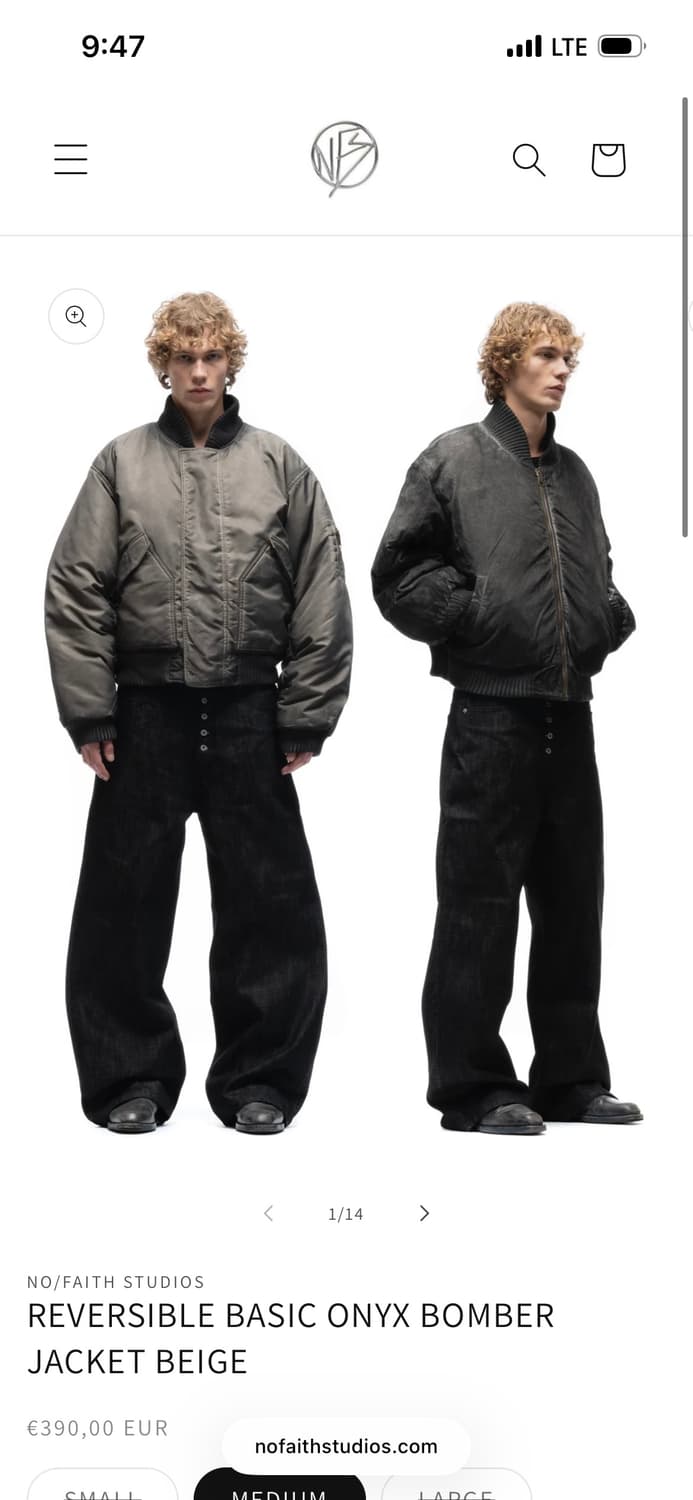 Nofaith studios REVERSIBLE ONYX BOMBER 상품이미지2