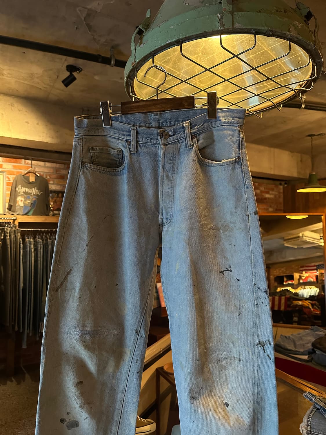 80s USA 빈티지 리바이스 501 66후기 셀비지 데님 팬츠 상품이미지2