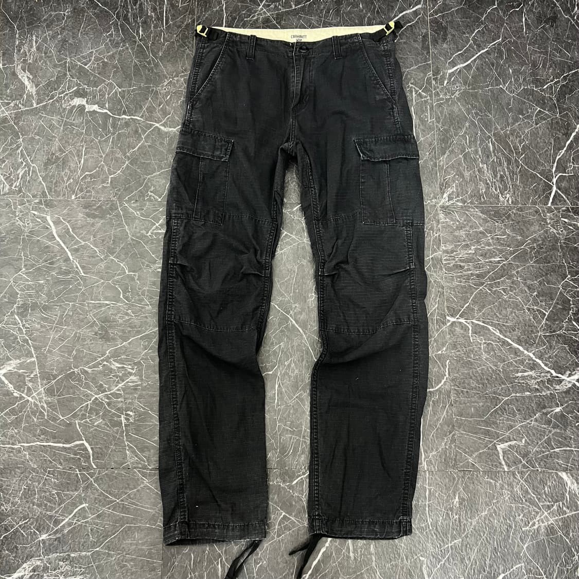 칼하트 WIP 에비에이션 카고팬츠 블랙  상품이미지4
