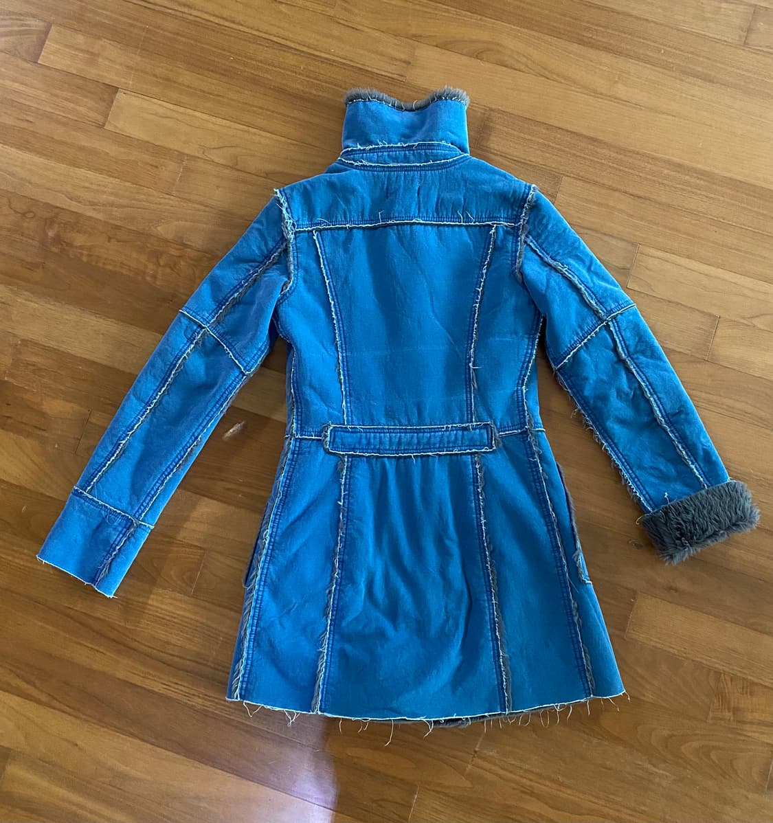 Diesel 그레이퍼 블루 롱코트 상품이미지6