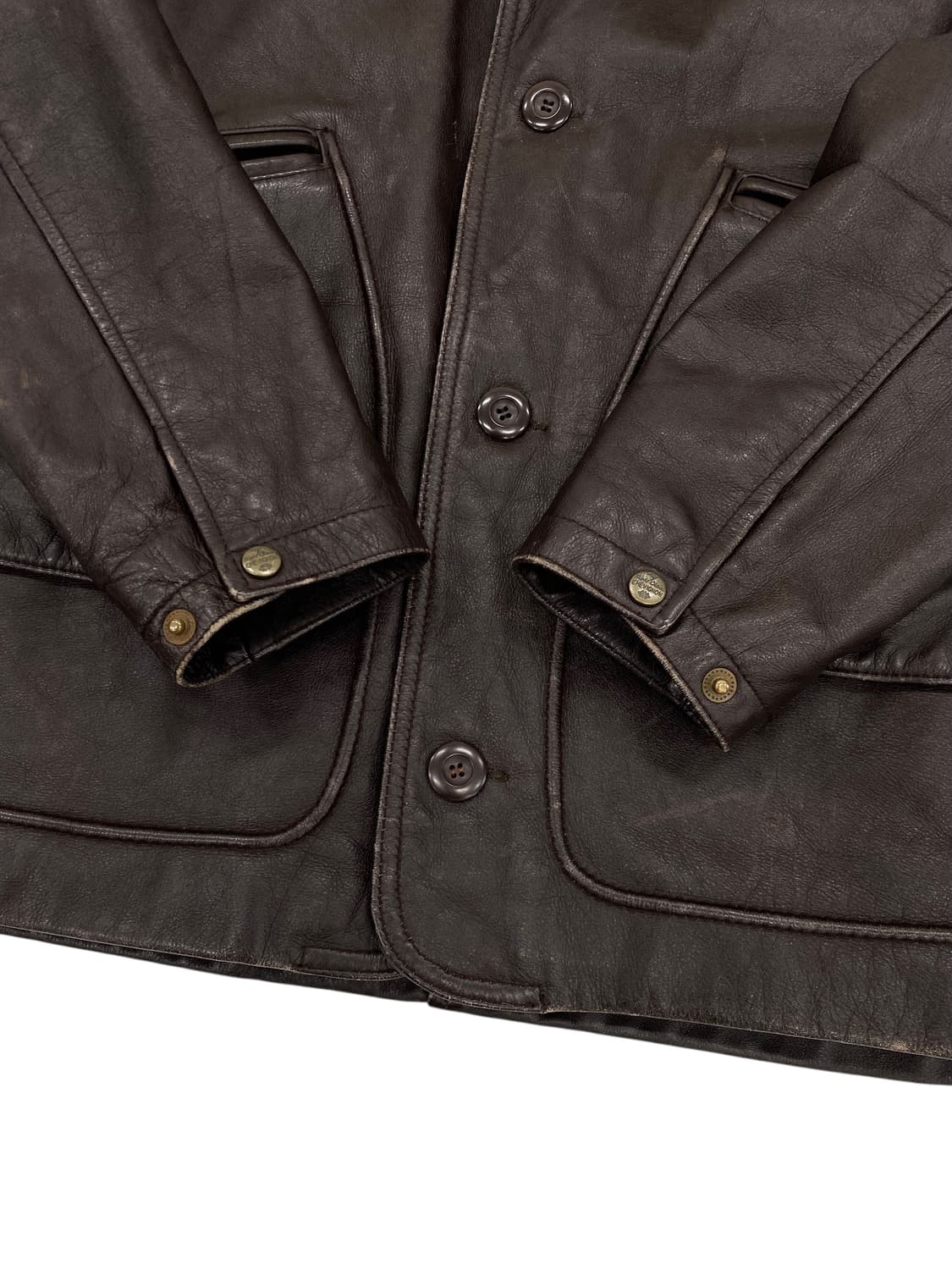 8-90‘s chevignon 소가죽 헌팅 자켓 상품이미지6