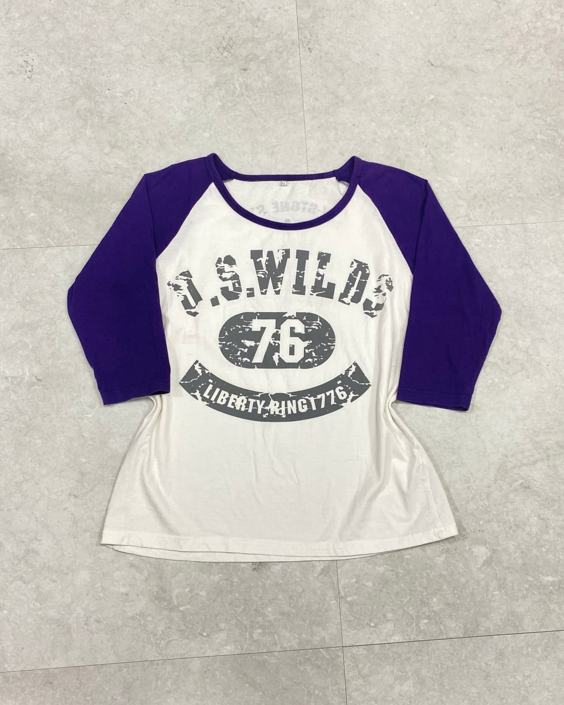 U.S. WILDS y2k punk Raglan T-shir 상품이미지3