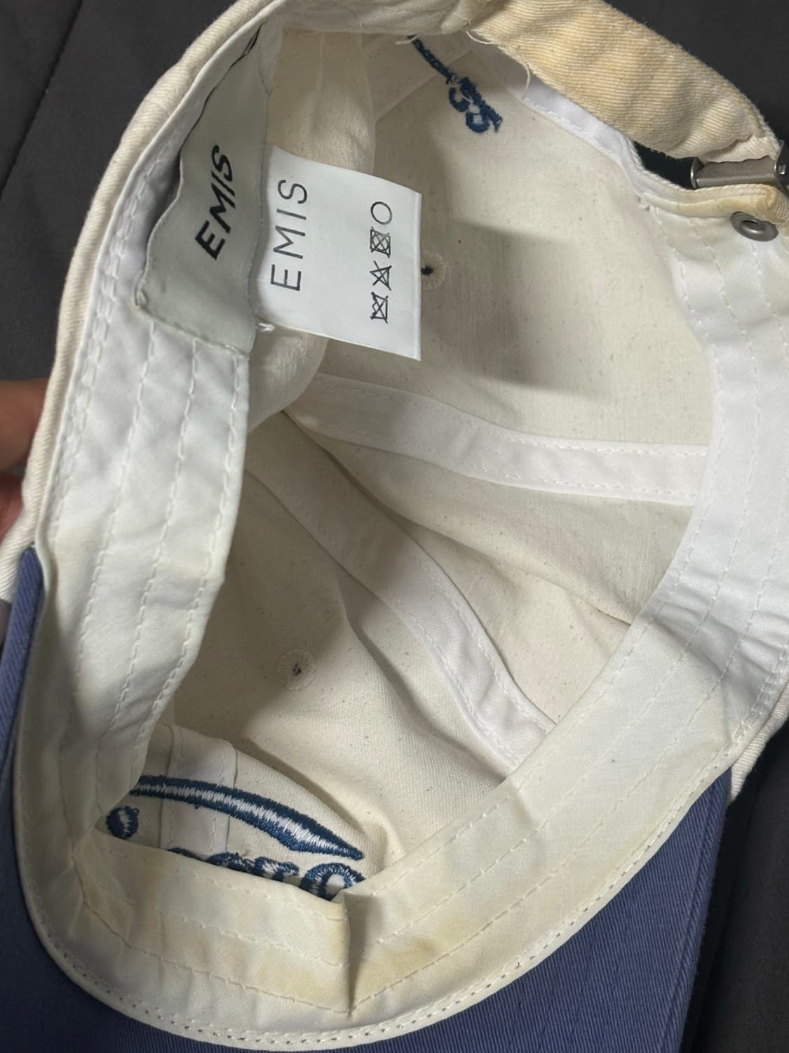 이미스 모자 볼캡 투톤 블루 os 상품이미지2