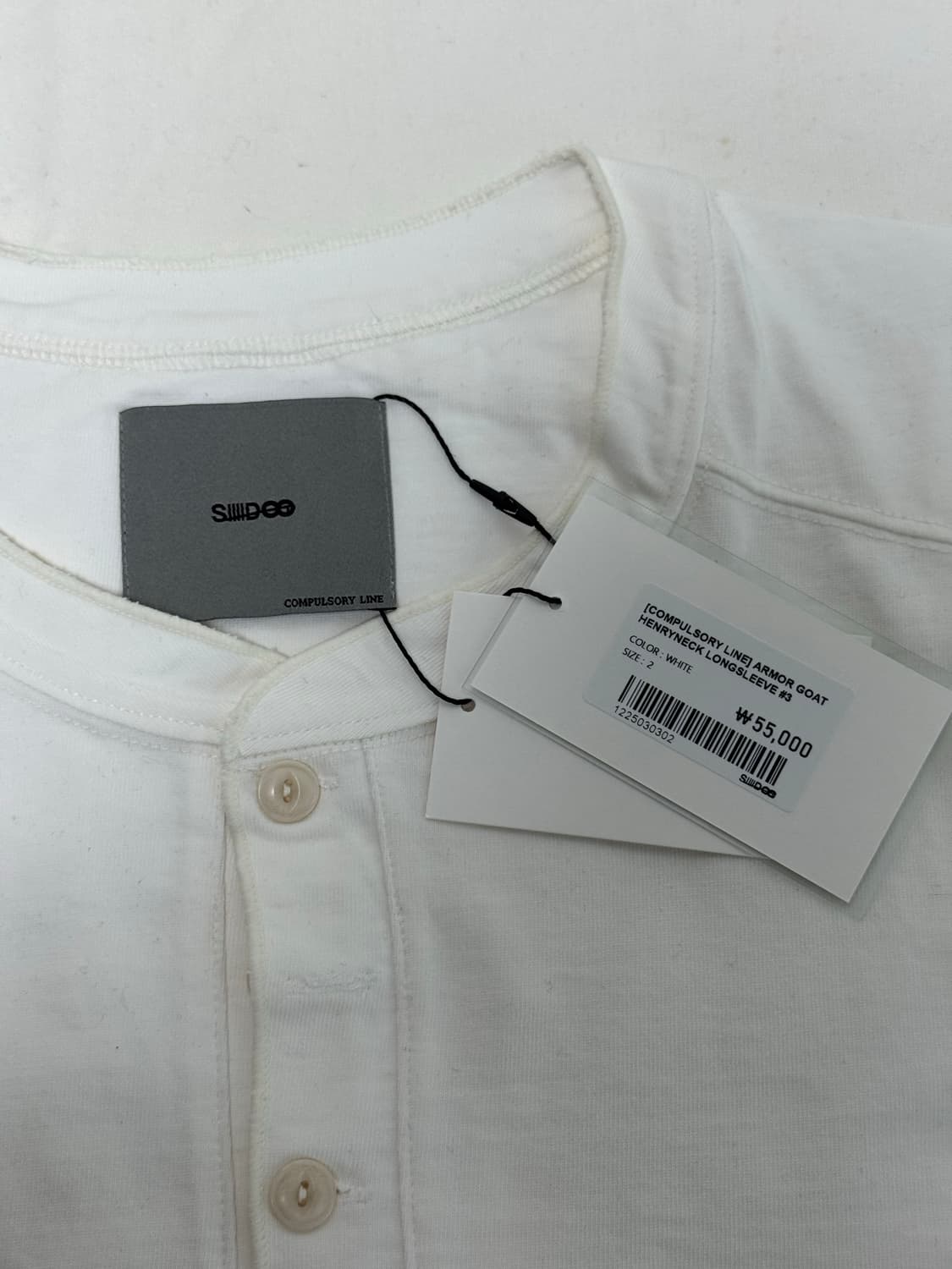 시도 / 헨리넥 롱슬리브 (화이트) / 2 상품이미지3