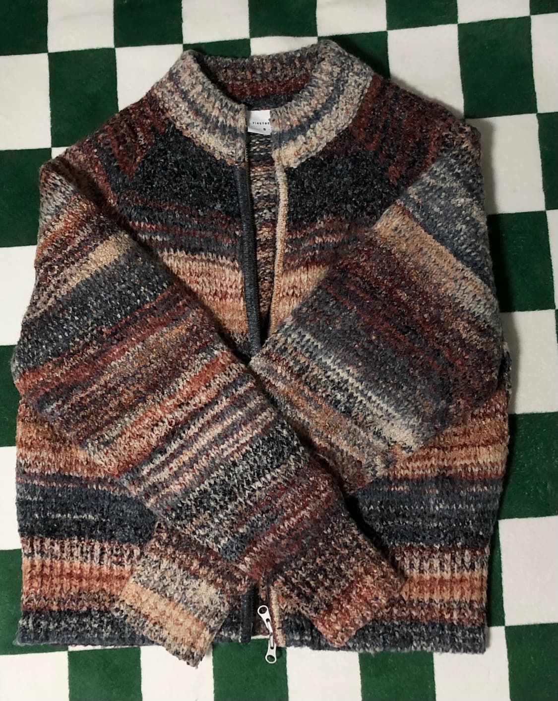 빈티지 투웨이 니트 집업 상품이미지2