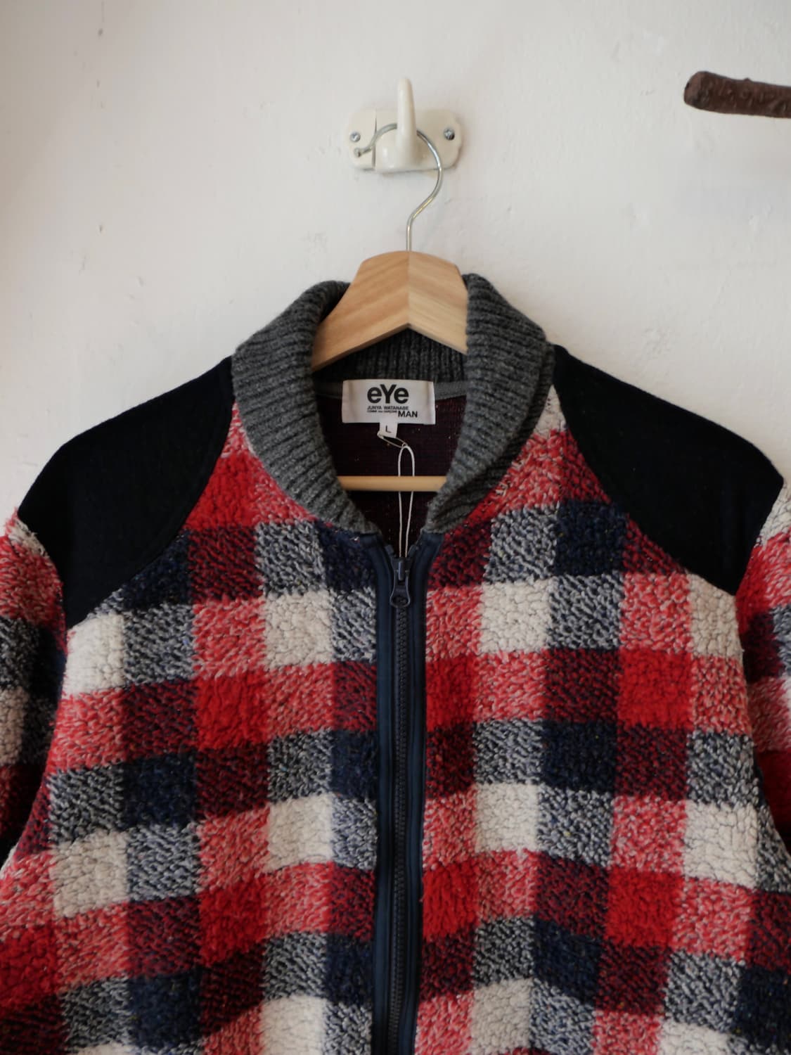 준야 와타나베 eYe 체크 플리스 자켓 상품이미지3