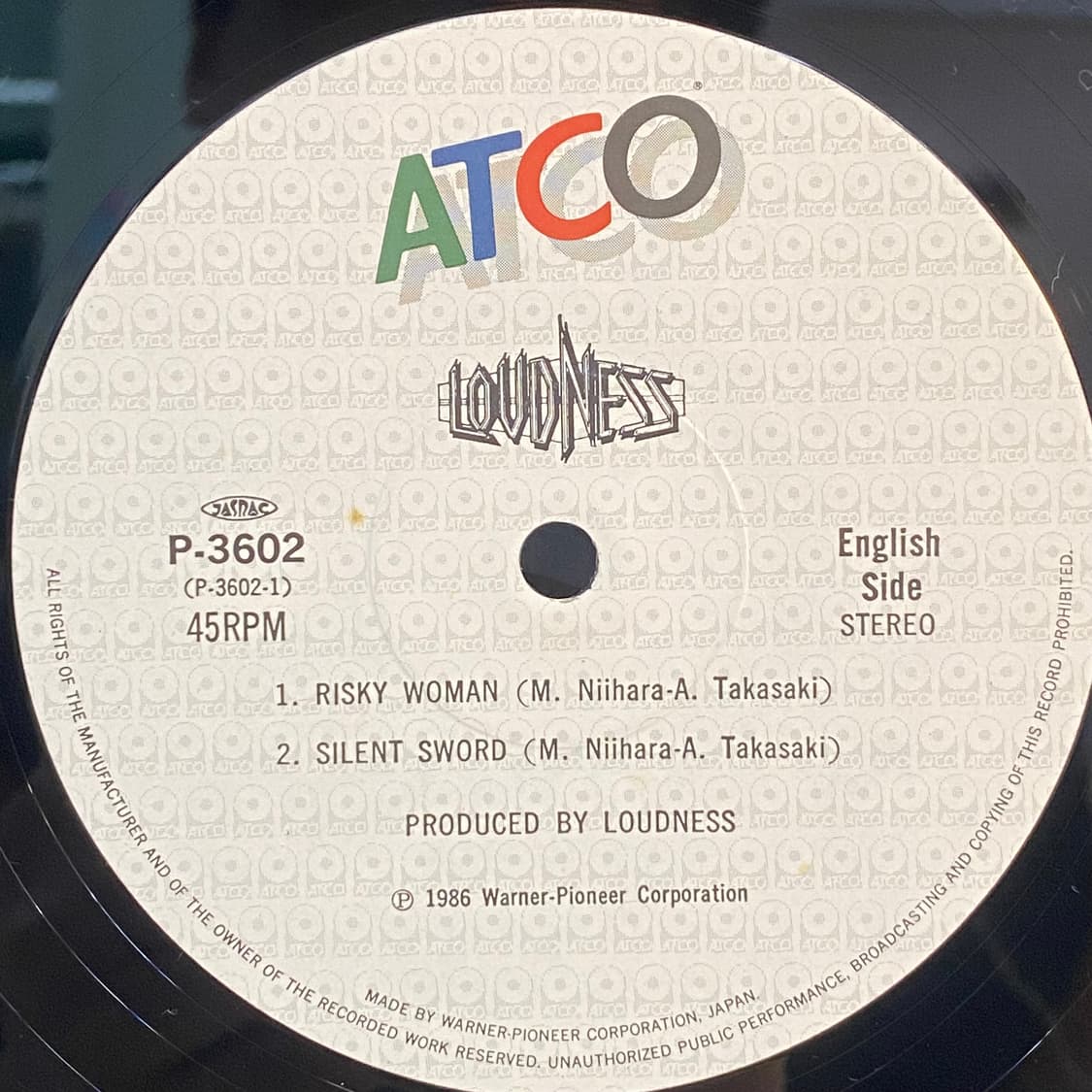 (LP) Loudness -Risky Woman (12인치 Single) 상품이미지4