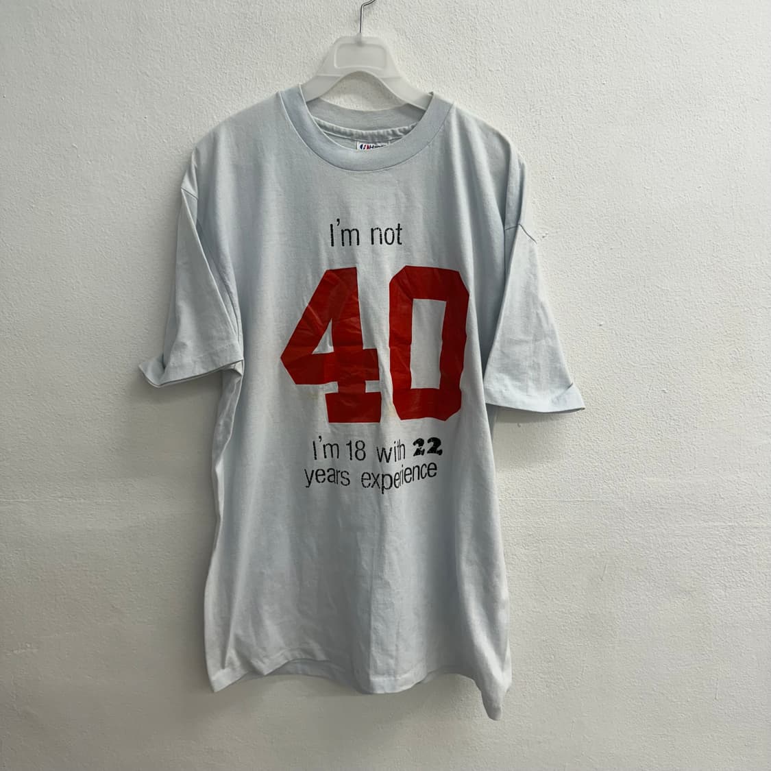 90s made usa Hanes 헤인즈 40 빈티지 티셔츠 xl 상품이미지1