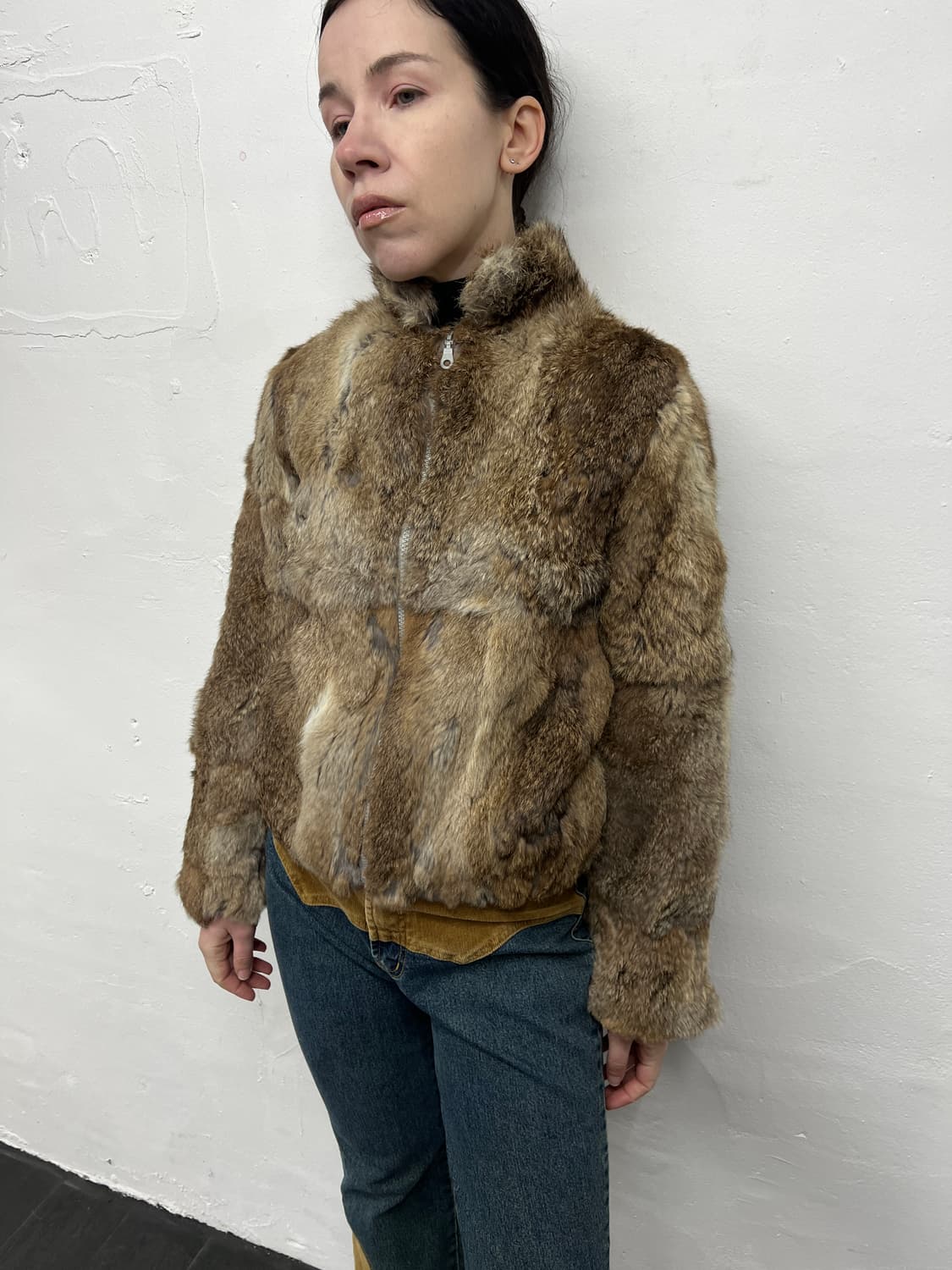 빈티지 래빗퍼 집업 상품이미지2