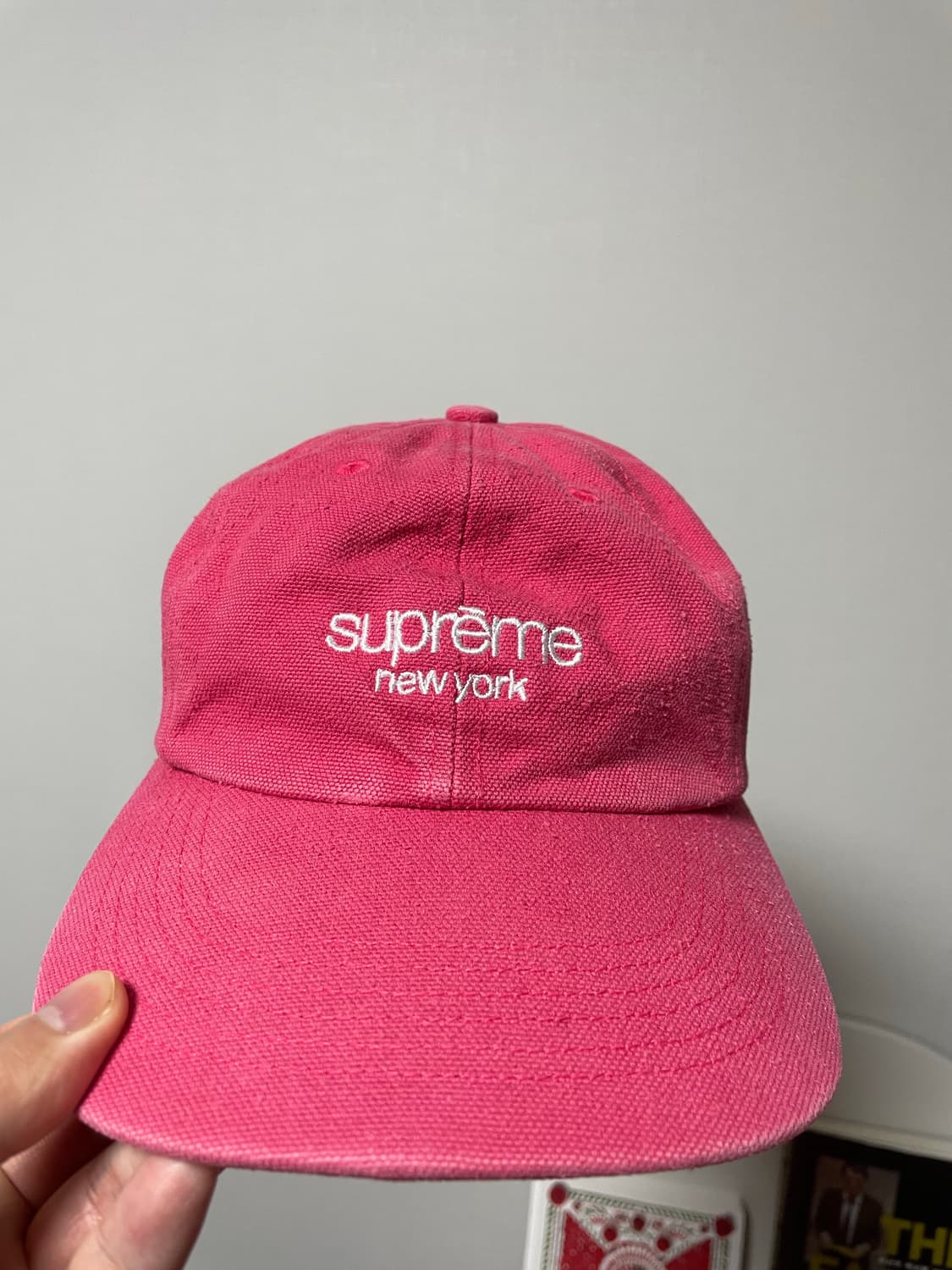 슈프림 뉴욕 캡 모자 핑크 상품이미지1