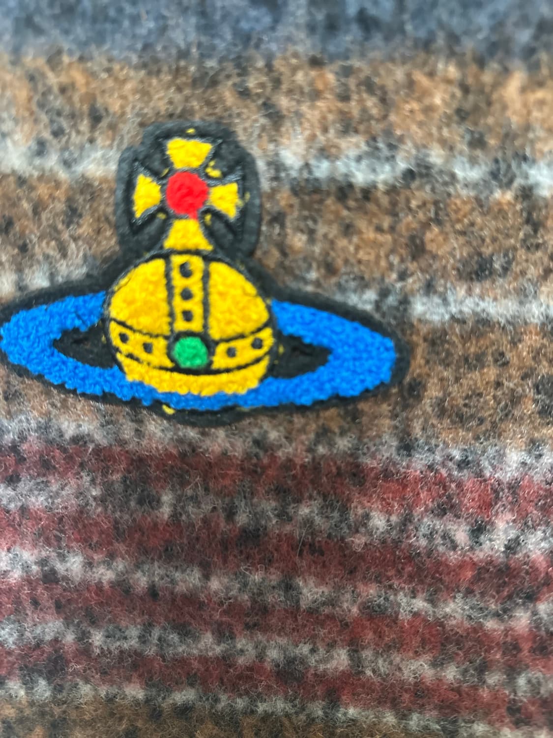 비비안웨스트우드 머플러 브라운 멀티컬러 남여공용 상품이미지3