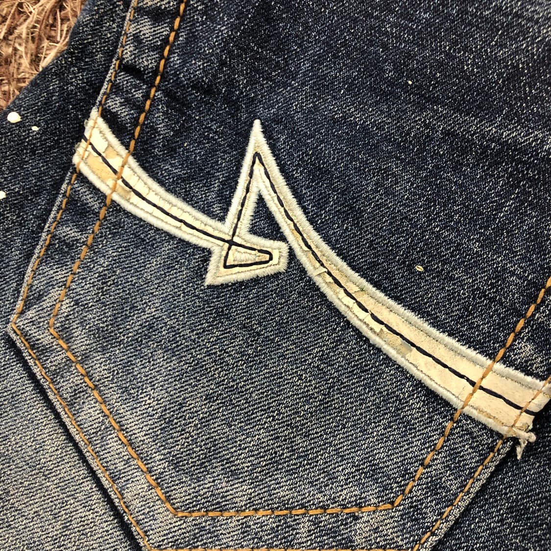 ASK 워싱 페인팅 데님 팬츠 상품이미지6