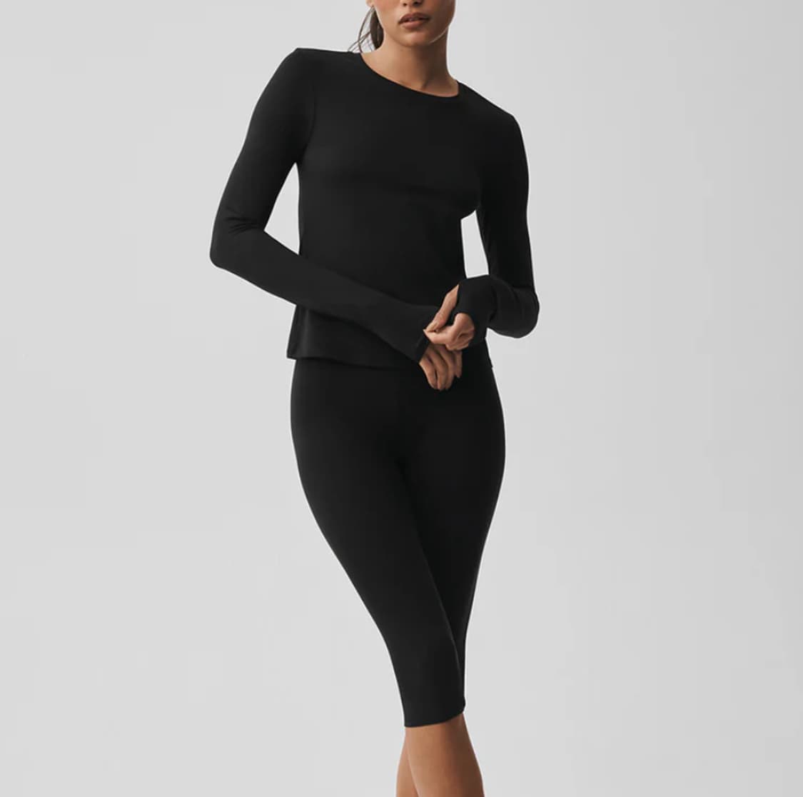 (새상품) 알로요가 알로소프트 피트니스 긴팔 블랙 S 상품이미지2