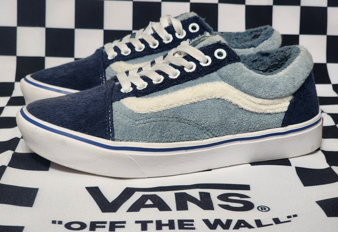 반스 올드스쿨 타월 소재 블루 245mm 상품이미지1