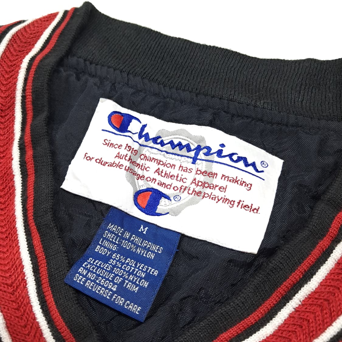 CL650 M 챔피언 90s  레드 바람막이 웜업 자켓 상품이미지3