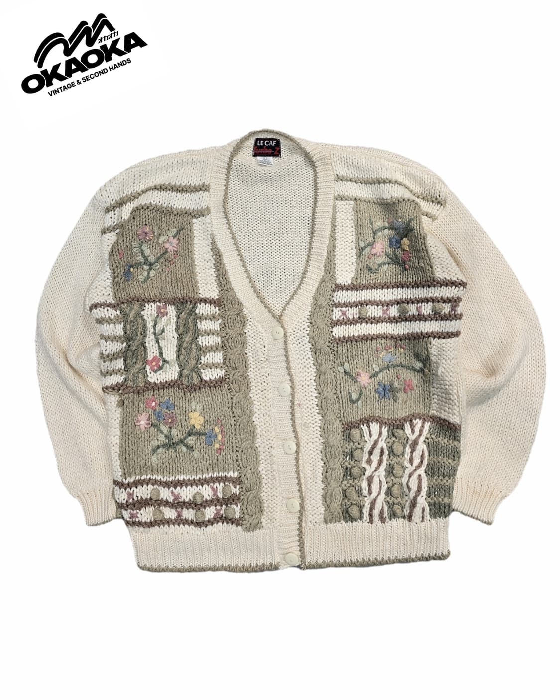 90's LECAF TURBO Z  플라워 가디건 상품이미지1