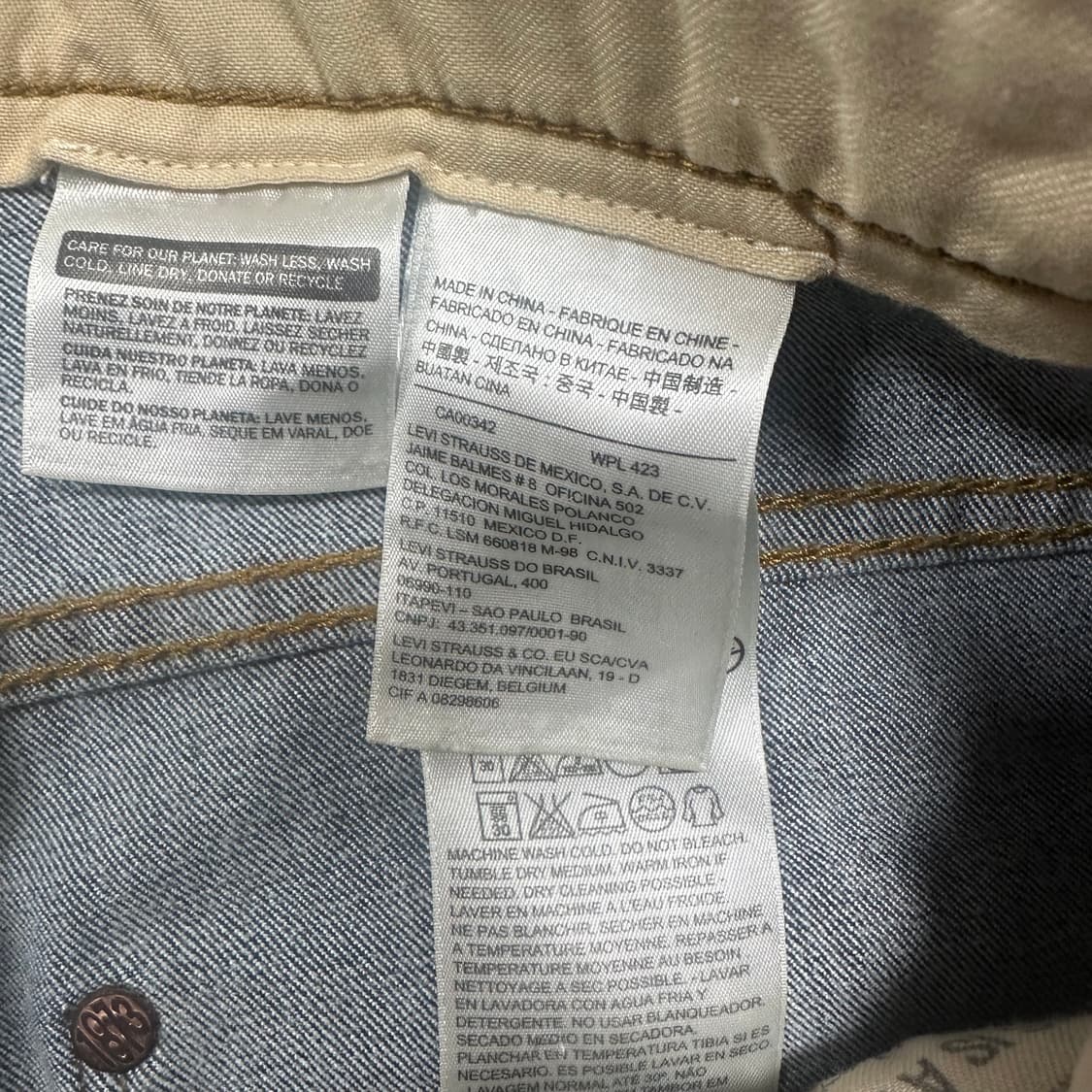 ✨ (바배) 리바이스 511 데님 팬츠  상품이미지5