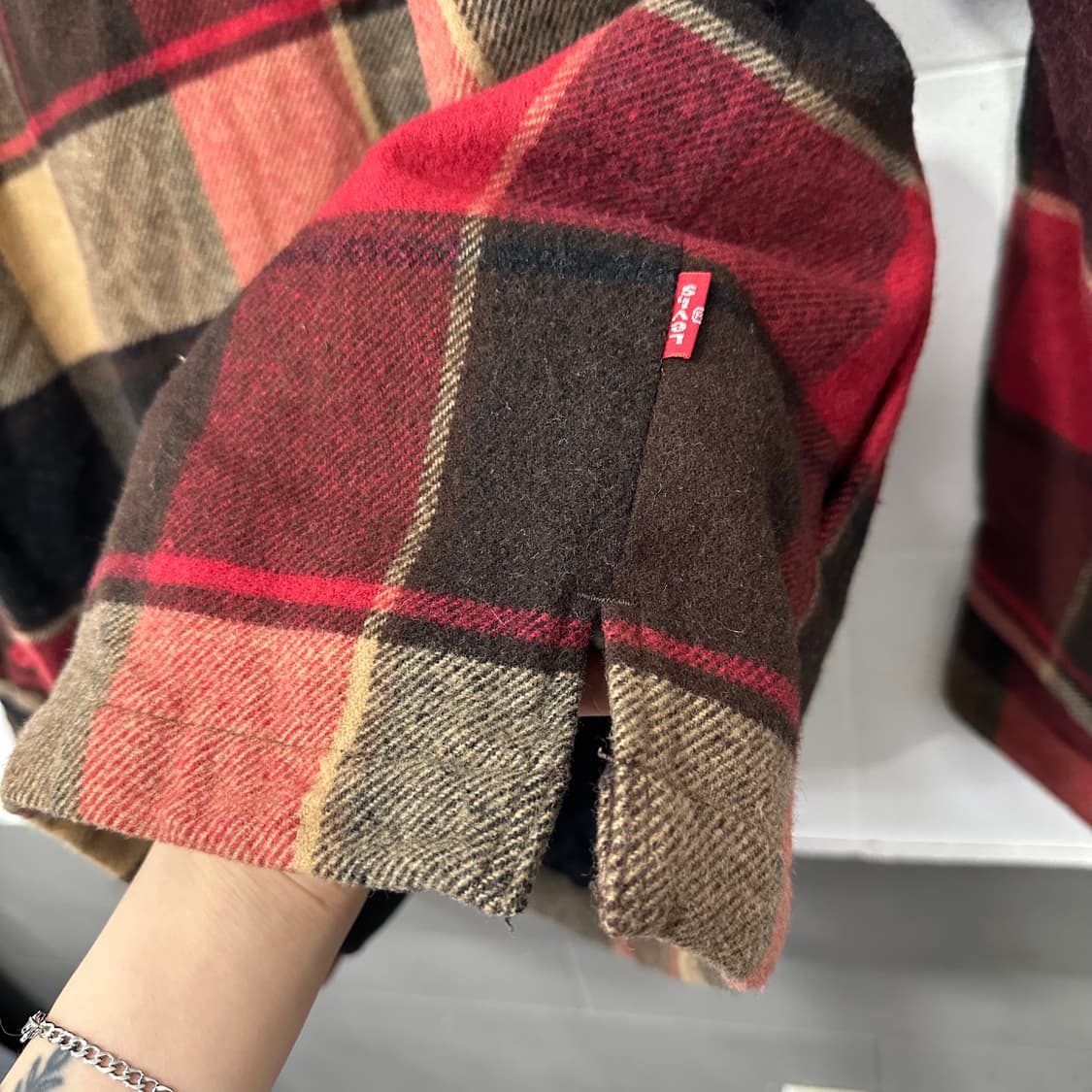 리바이스 울 블렌드 체크 자켓 상품이미지6