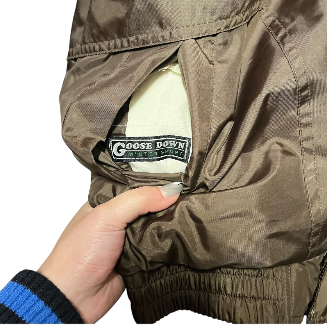 90's 삼나스포츠 나이키 리버시블 구스 다운 패딩 상품이미지4
